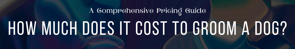 How Much Does It Cost to Groom a Dog A Comprehensive Pricing Guide