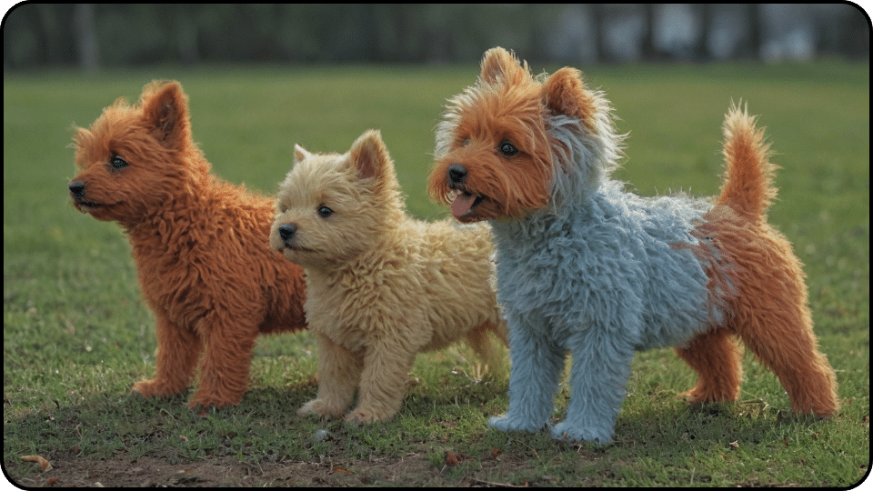 dog fur turning rust color treatment bleached hairs