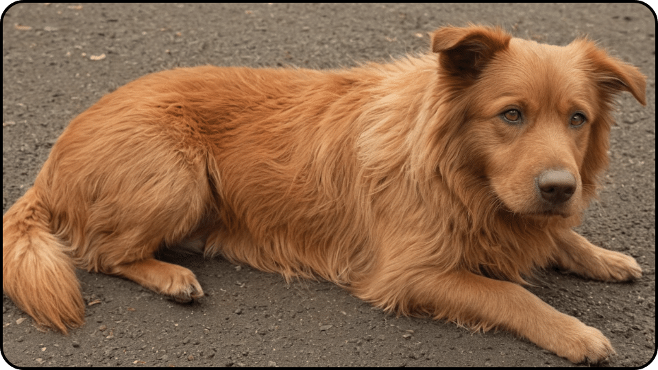 dog fur turning rust color treatment calm and