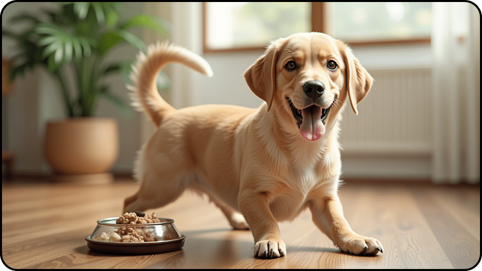 what to feed a dog with UTI full and ready to play